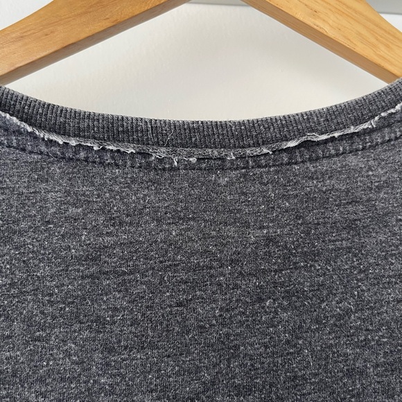 Z Supply Charcoal Grey Oversized Long Sleeve With Open Sides Size XS - Picture 6 of 8